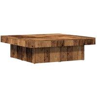Berkfield Home Coffee Table Old Wood 90x90x28 cm Engineered Wood in Brown | Size: 90 x 90 x 28 cm