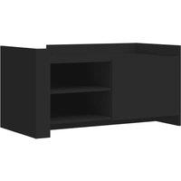 Berkfield Home Coffee Table Black 100x50x50 cm Engineered Wood | Size: 100 x 50 x 50 cm