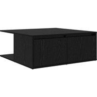 Berkfield Home Coffee Table Black oak 80 x 80 x 31 cm Engineered wood