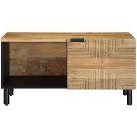 Berkfield Home Coffee Table Brown 80x50x40 cm Solid Wood Mango | Size: 80 x 50 x 40 cm