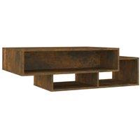 Berkfield Home Coffee Table Smoked Oak 105x55x32 cm Engineered Wood in Brown | Size: 105 x 55 x 32 cm