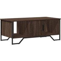 Berkfield Home Coffee Table Brown Oak 100x51x40 cm Engineered Wood | Size: 100 x 51 x 40 cm