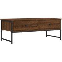 Berkfield Home Coffee Table Brown Oak 101x49x39.5 cm Engineered Wood