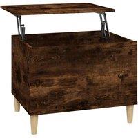 Berkfield Home Coffee Table Smoked Oak 60x44.5x45 cm Engineered Wood in Brown