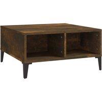 Berkfield Home Coffee Table Smoked Oak 60x60x30 cm Engineered Wood in Brown | Size: 60 x 60 x 30 cm