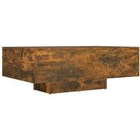 Berkfield Home Coffee Table Smoked Oak 85x55x31 cm Engineered Wood in Brown | Size: 85 x 55 x 31 cm