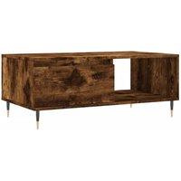 Berkfield Home Coffee Table Smoked Oak 90x50x36.5 cm Engineered Wood in Brown