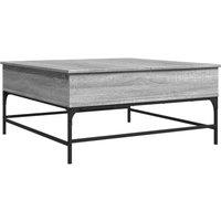 Berkfield Home Coffee Table Grey Sonoma 95x95x45 cm Engineered Wood & Metal | Size: 95 x 95 x 45 cm