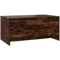 Berkfield Home Coffee Table Smoked Oak 90x50x41.5 cm Engineered Wood in Brown