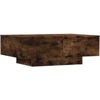 Berkfield Home Coffee Table Smoked Oak 90x60x31 cm Engineered Wood in Brown | Size: 90 x 60 x 31 cm