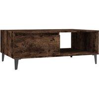 Berkfield Home Coffee Table Smoked Oak 90x60x35 cm Engineered Wood in Brown | Size: 90 x 60 x 35 cm