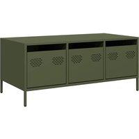 Berkfield Home Coffee Table Olive Green 101.5x50x43.5 cm Cold-rolled Steel