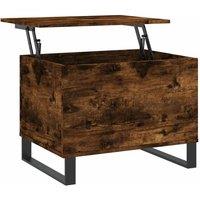 Berkfield Home Coffee Table Smoked Oak 60x44.5x45 cm Engineered Wood in Brown