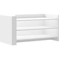 Berkfield Home Coffee Table White 100x50x50 cm Engineered Wood | Size: 100 x 50 x 50 cm