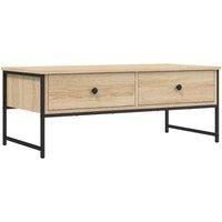 Berkfield Home Coffee Table Sonoma Oak 101x49x39.5 cm Engineered Wood in Brown