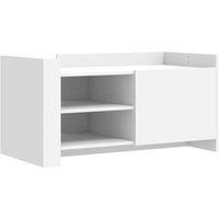 Berkfield Home Coffee Table White 100x50x50 cm Engineered Wood | Size: 100 x 50 x 50 cm