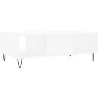 Berkfield Home Coffee Table White 104x60x35 cm Engineered Wood | Size: 104 x 60 x 35 cm