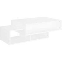 Berkfield Home Coffee Table White 105x55x32 cm Engineered Wood | Size: 105 x 55 x 32 cm