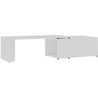 Berkfield Home Coffee Table White 150x50x35 cm Engineered Wood | Size: 150 x 50 x 35 cm
