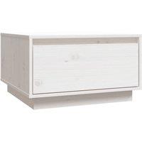 Berkfield Home Coffee Table White 55x56x32 cm Solid Wood Pine | Size: 55 x 56 x 32 cm