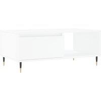 Berkfield Home Coffee Table White 90x50x36.5 cm Engineered Wood