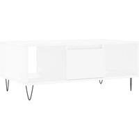 Berkfield Home Coffee Table White 90x50x36.5 cm Engineered Wood