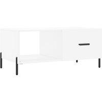 Berkfield Home Coffee Table White 90x50x40 cm Engineered Wood | Size: 90 x 50 x 40 cm