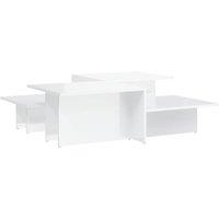 Berkfield Home Coffee Tables 2 pcs High Gloss White Engineered Wood