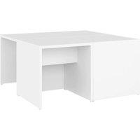 Berkfield Home Coffee Tables 4 pcs White 33x33x33 cm Engineered Wood | Size: 33 x 33 x 33 cm
