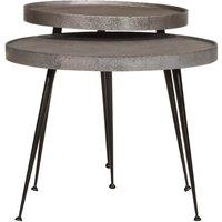 Berkfield Home Coffee Table 2 pcs Silver Engineered Wood
