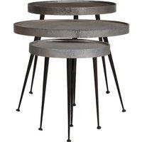 Berkfield Home Coffee Table 3 pcs Silver Engineered Wood
