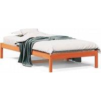 Berkfield Home Day Bed without Mattress Wax Brown 80x200 cm Solid Wood Pine