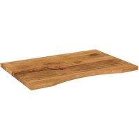 Berkfield Home Desk Top with Curve 100x60x2.5 cm Solid Wood Rough Mango in Brown
