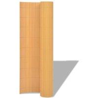 Berkfield Home Double-Sided Garden Fence PVC 90x500 cm Yellow