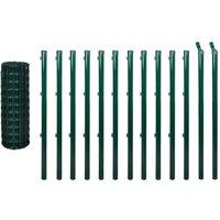Berkfield Home Euro Fence Steel 25x1.5 m Green