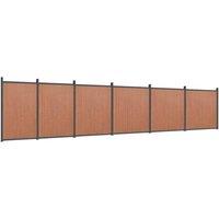 Berkfield Home Fence Panel Brown 1045x186 cm WPC