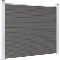 Berkfield Home Fence Panel WPC 180x146 cm Grey