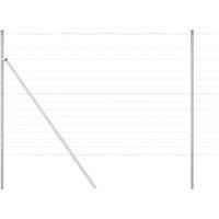 Berkfield Home Field Fence 1.6x25 m Galvanised Steel in Silver