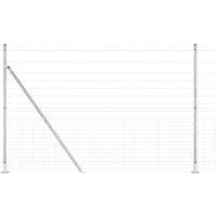 Berkfield Home Field Fence 1.6x25 m Galvanized Steel in Silver