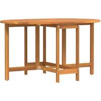 Berkfield Home Folding Butterfly Garden Table 110x60x72 cm Solid Wood Acacia Oval in Brown | Size: 110 x 60 x 72 cm