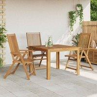Berkfield Home Folding Garden Chairs 3 pcs Solid Acacia Wood in Brown