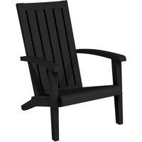 Berkfield Home Garden Adirondack Chair Black Polypropylene