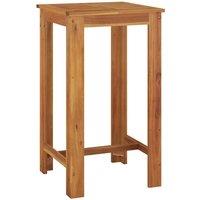 Berkfield Home Garden Bar Table 60x60x105 cm Solid Wood Acacia in Brown | Size: 60 x 60 x 105 cm