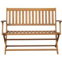 Berkfield Home Garden Bench 120 cm Solid Acacia Wood in Brown