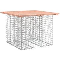 Berkfield Home Garden Bench Gabion Design 100x102x72 cm Solid Wood Douglas in Brown | Size: 100 x 102 x 72 cm