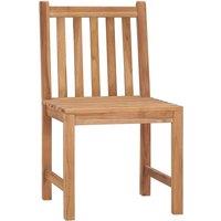 Berkfield Home Garden Chairs 4 pcs Solid Teak Wood in Brown