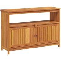 Berkfield Home Garden Console Table 110x35x75 cm Solid Wood Acacia in Brown | Size: 110 x 35 x 75 cm