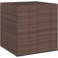 Berkfield Home Garden Cushion Box PE Rattan 100x97.5x104 cm Brown