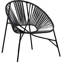Berkfield Home Garden Egg Chair Black Poly Rattan