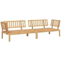 Berkfield Home Garden Pallet Corner Sofas 2 pcs Solid Wood Acacia in Brown